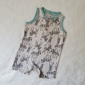 Burt's Bees Baby Zebra Romper